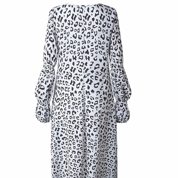 New Asymmetrica Fish tail animal print hi-low top - Picture 4 of 5